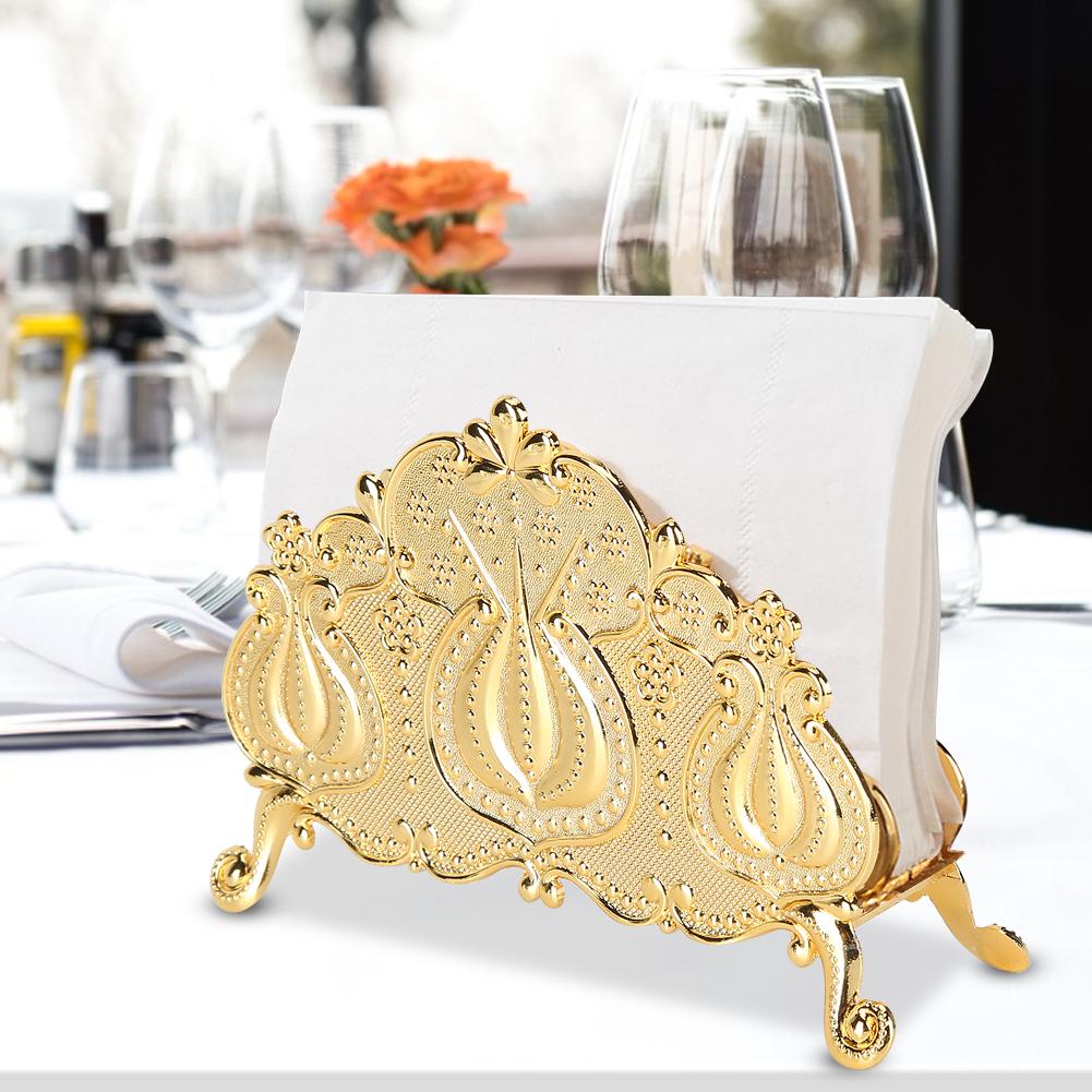 Innovative Shape Desktop Napkin Holder Stand Rack Storage Organizer for Restaurant Hotel