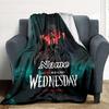 Custom 1pc Wednesday Addams Returns Blanket, Soft And Comfortable Blanket, Casual Warm, Camping Travel Blanket, Birthday Gift Q912193