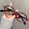 Luxury Green Oval Frame Reading Glasses for Women Leopard Ins Sweet Eyewear Trend Brand Reading Anti Blue Light Eyeglasses