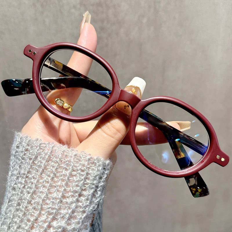 Luxury Green Oval Frame Reading Glasses for Women Leopard Ins Sweet Eyewear Trend Brand Reading Anti Blue Light Eyeglasses