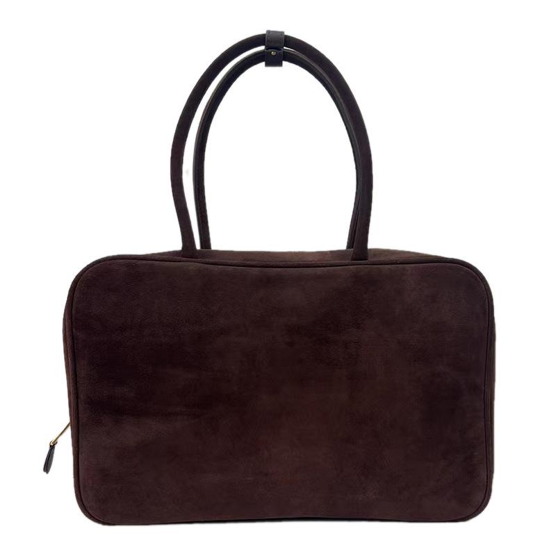 Damen Schultertasche aus echtem Leder mit großem Fassungsvermögen - Handheld/Unterarm Boston Kissenstil