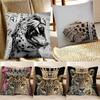 Pink Leopard Cheetah Animal Lucky 8 Ball Print Modern Square Pillow Bedroom Sofa Leisure Comfort Cushion Car Home Decoration