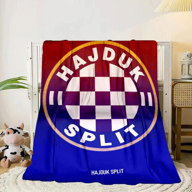 HNK Hajduk Split Coperta Portatile/Coperta Morbida Coperta da Letto Adatta per Viaggi Campeggio Soggiorni Uffici Divani Regali per Fan