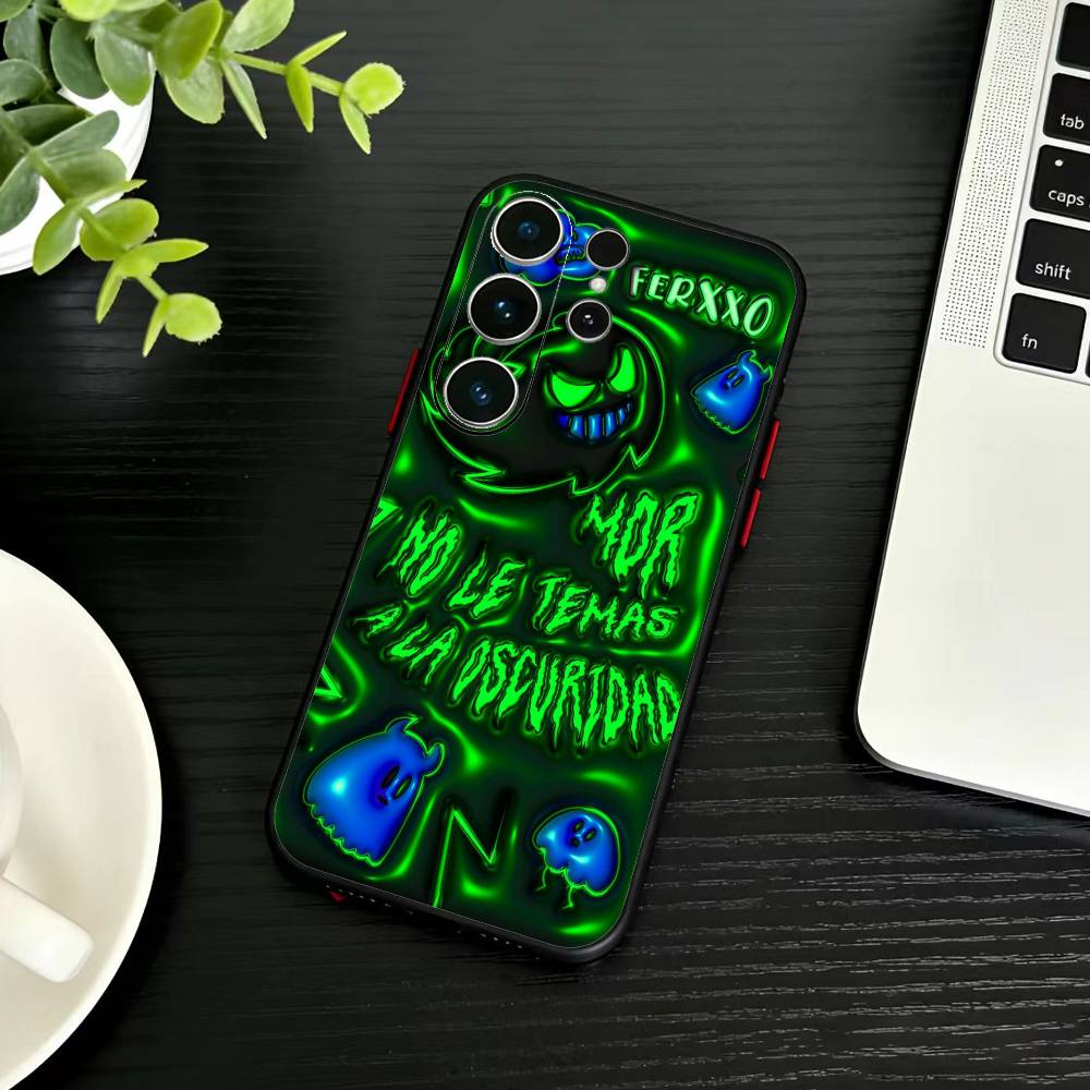 

Singer F-Feid Ferxxo SIXDO Phone Case For Samsung S26,S25,S24,S23,S22,S30,S21,Ultra,Plus,FE 5G Black Soft Cover Samsung S20ULTRA5G