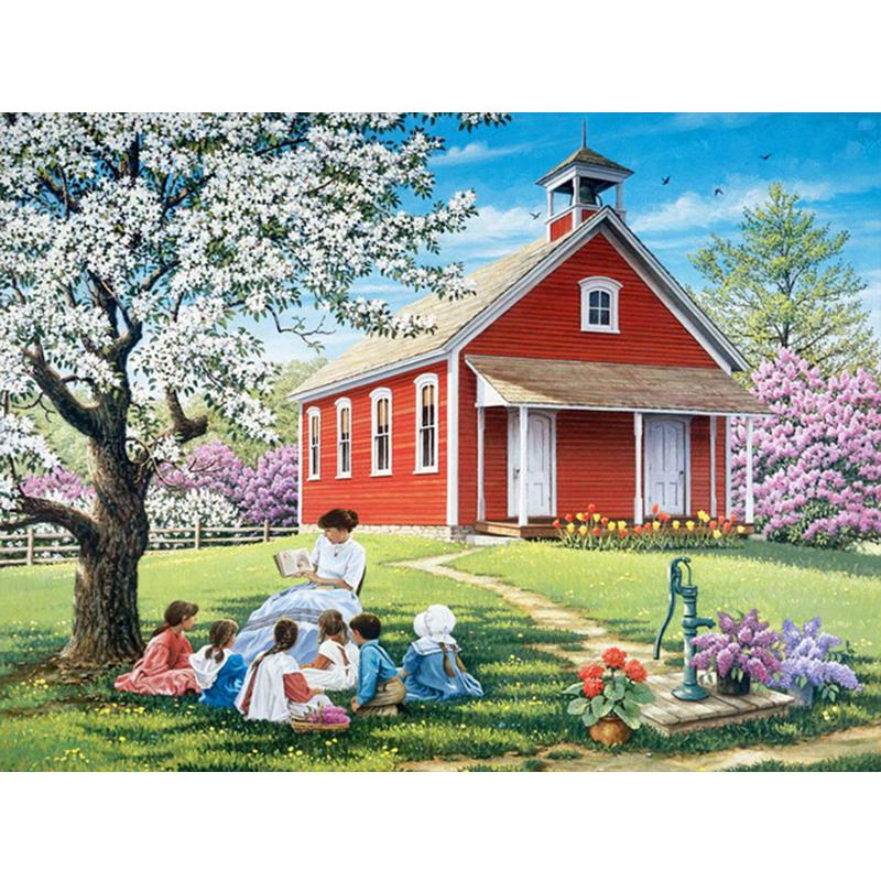 Kit di artigianato per la casa con ricamo a diamante completo 5D Pittura diamante fai da te Paesaggio Punto croce Decorazione della casa della fattoria