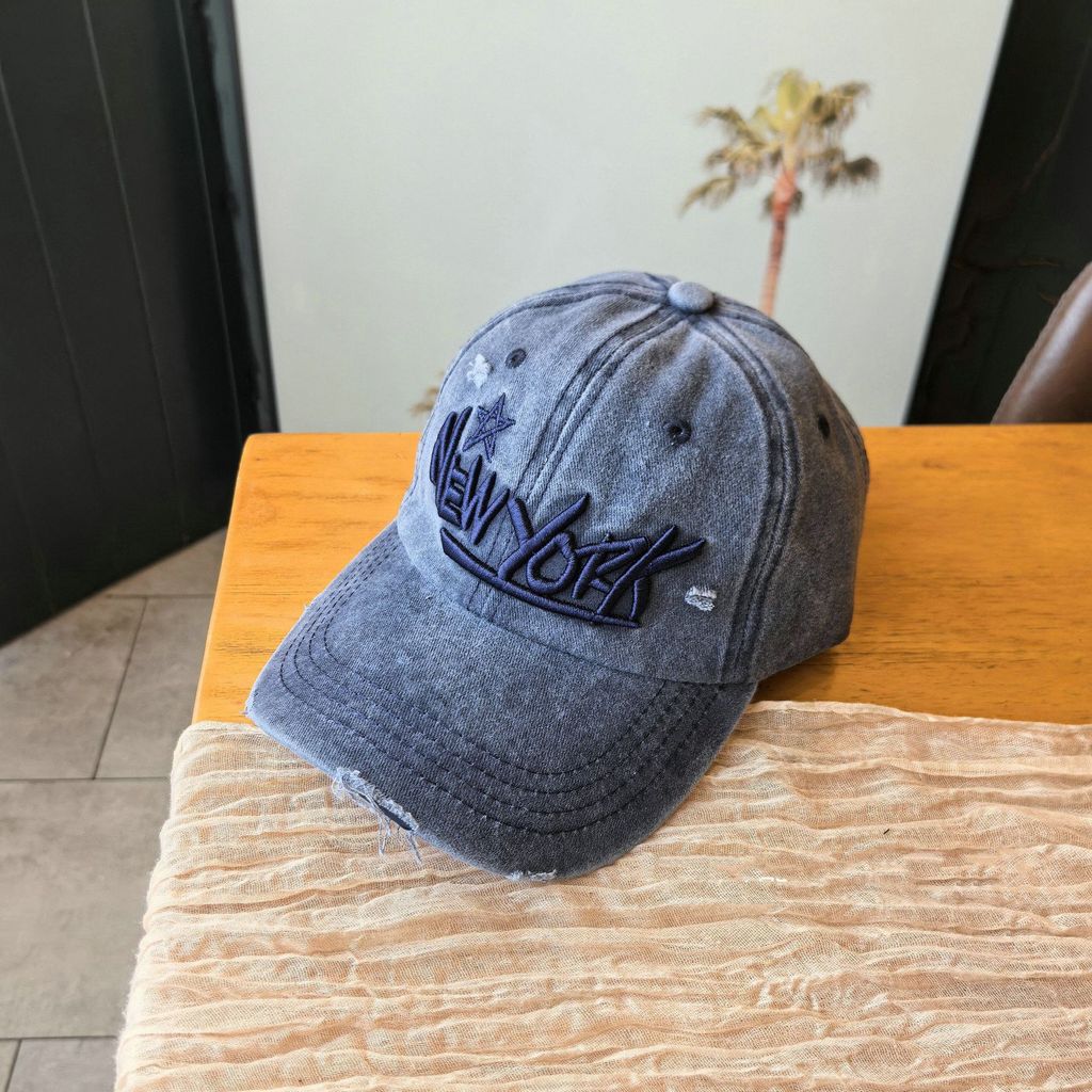 Cotton Baseball Cap For Men And Women With Embroidered Letter Design Sun Protection Casual Style