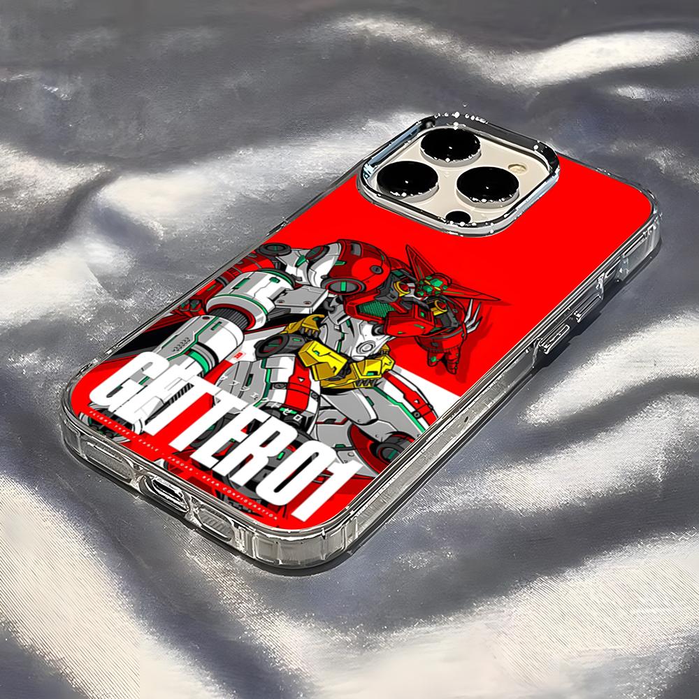 Getter Robo Phone Case For IPhone 17 Pro Max 16 15 14 Pro Max IPhone 13 Pro Max 11 Plus Transparent Cover