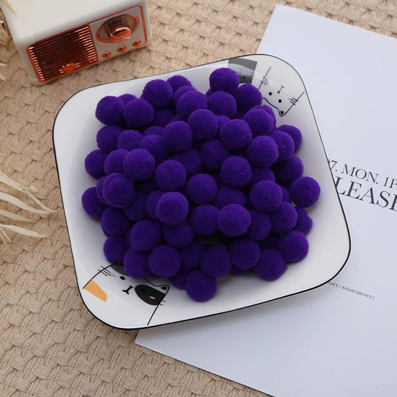 2.5cm High Elastic Plush Balls - Handmade DIY Toys & Decorative Accessories