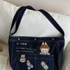 2025 New Japanese and Korean Tote Big Bag Spring Wild At Home Denim Messenger Bag Surrounding Girls Denim Bag