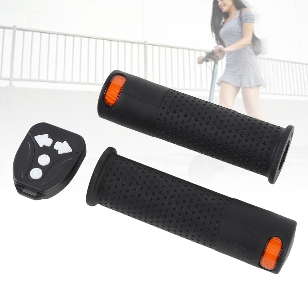 Turn Signal Fit for M365 Electric Scooter Rubber Wireless Remote Control Turn Signal Light Handlebar Grips Electric Scooter Accessories