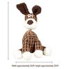Peluche Bulldog Francese con Palla Squeaky e Giocattolo con Corda per Gatti e Gattini - Resistente al Morso, Design Cartoon Frutta