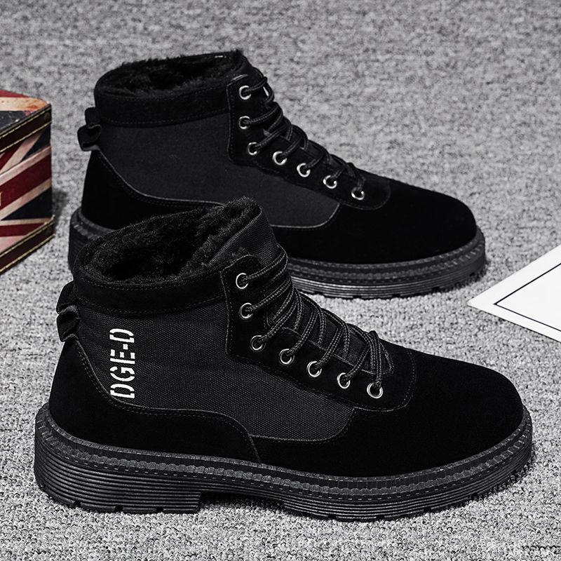 

Мужская зимняя обувь на шнуровке, большие размеры 39-46, теплые ботильоны, ботинки Hombre из кожи, теплые плюшевые кроссовки, большие размеры 44