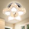 Moderne LED-Kristall-Deckenleuchte mit Blumendesign, Warmlicht für Wohnzimmer, Schlafzimmer, Hängeleuchter, Dekorative Leuchte