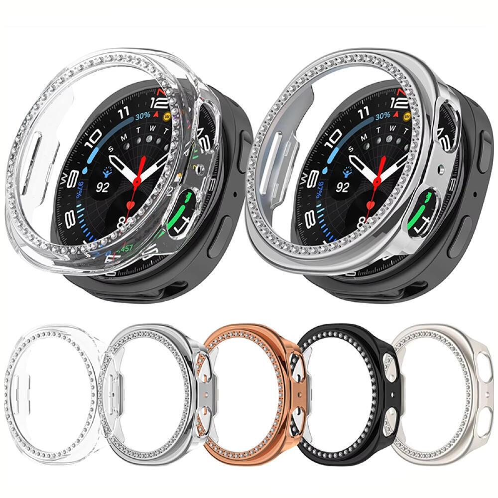 Diamond Case for Samsung Galaxy Watch 8 40mm Hollow Protector Shell smartwatch Accessories for galaxy watch 8 44mm Bumper Cover