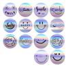 500Pcs Sparkly Funning Smile Face Laser Stickers Roll Party Favors Art Decals DIY Crafts &Journals & Planners Stationery Labels