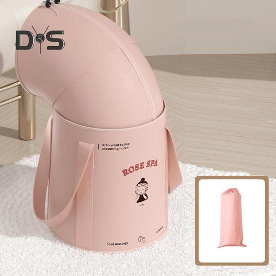 Collapsible Foot Bath Bucket with 5-Layer Insulation Portable Soaking Bag Hot Cold Baths Waterproof Design Foot Spa Bucket