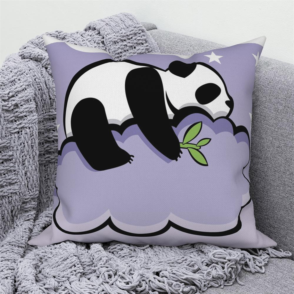Cute Panda Print Decorative Cushion Cover Home Sofa Bed  Pillow