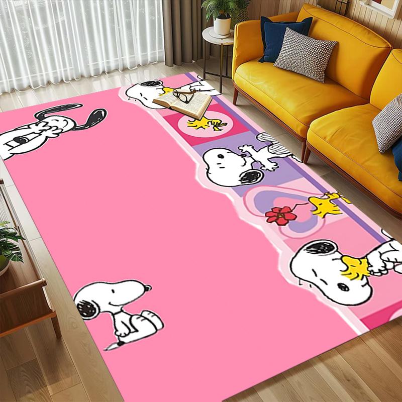 Snoopy Party Living Room Nonslip Area Rug Soft Carpet For Bedroom Game Playroom Sofa Office Home Decor Doormat Christmas Gift C926810