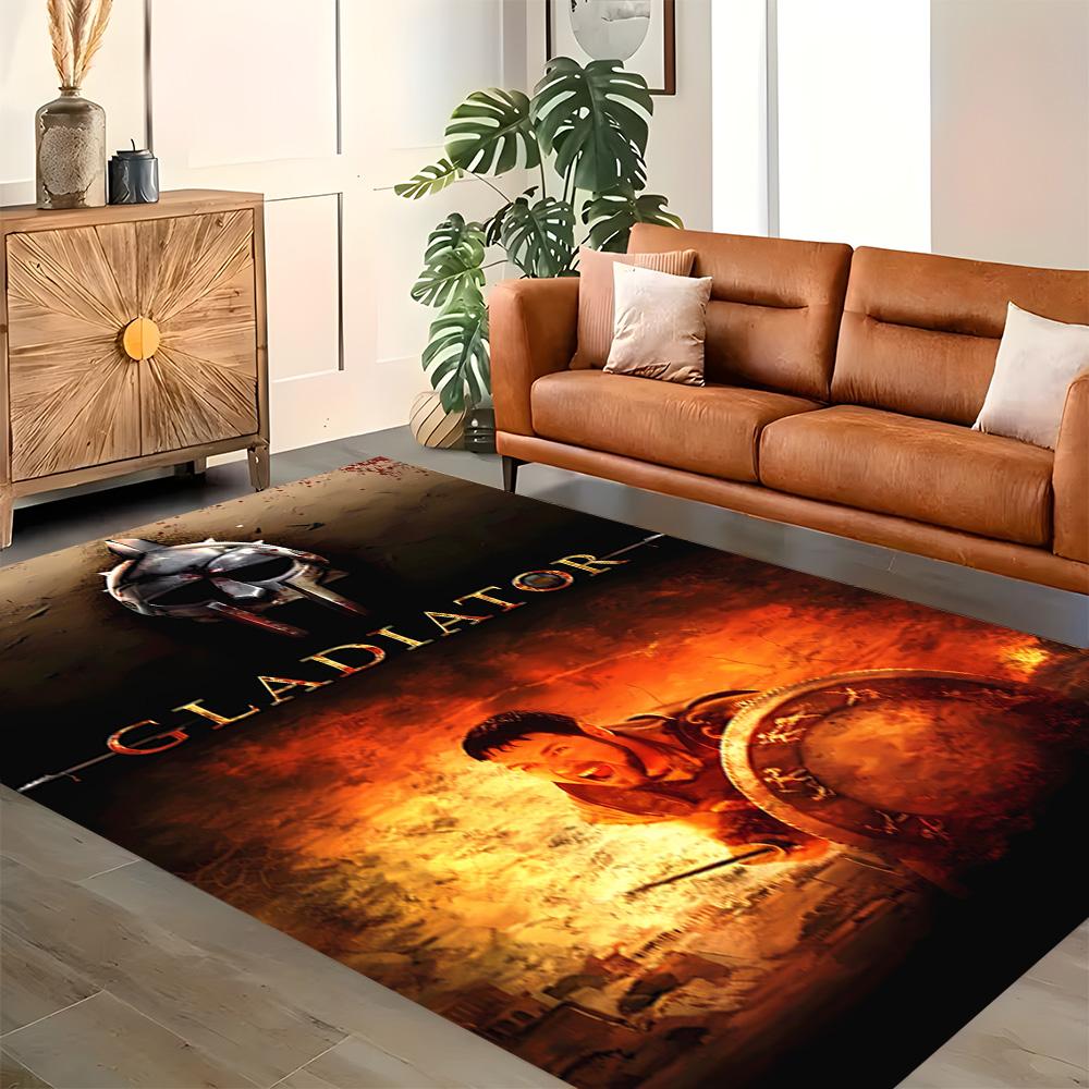 Gladiator Epic Battle Rug for Living Rooms, Bedrooms, Home Décor, and As Gifts.