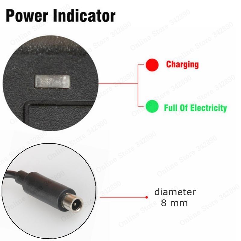 42v 3a Li-ion Battery Charger For 10s 36v Lithium Battery Pack With Rca8mm Connector