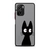 Coque Phone Case for Redmi 9C A1 Plus 10 12 5G A2 10A 9A 9T 12C 10C 9 K40 Pro Matte Cover Shockproof Cute Funny Lucky Cat