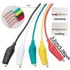 10pcs/set with Wires Alligator Clips Double-ended Test Jumper Wire  Electrical Testing