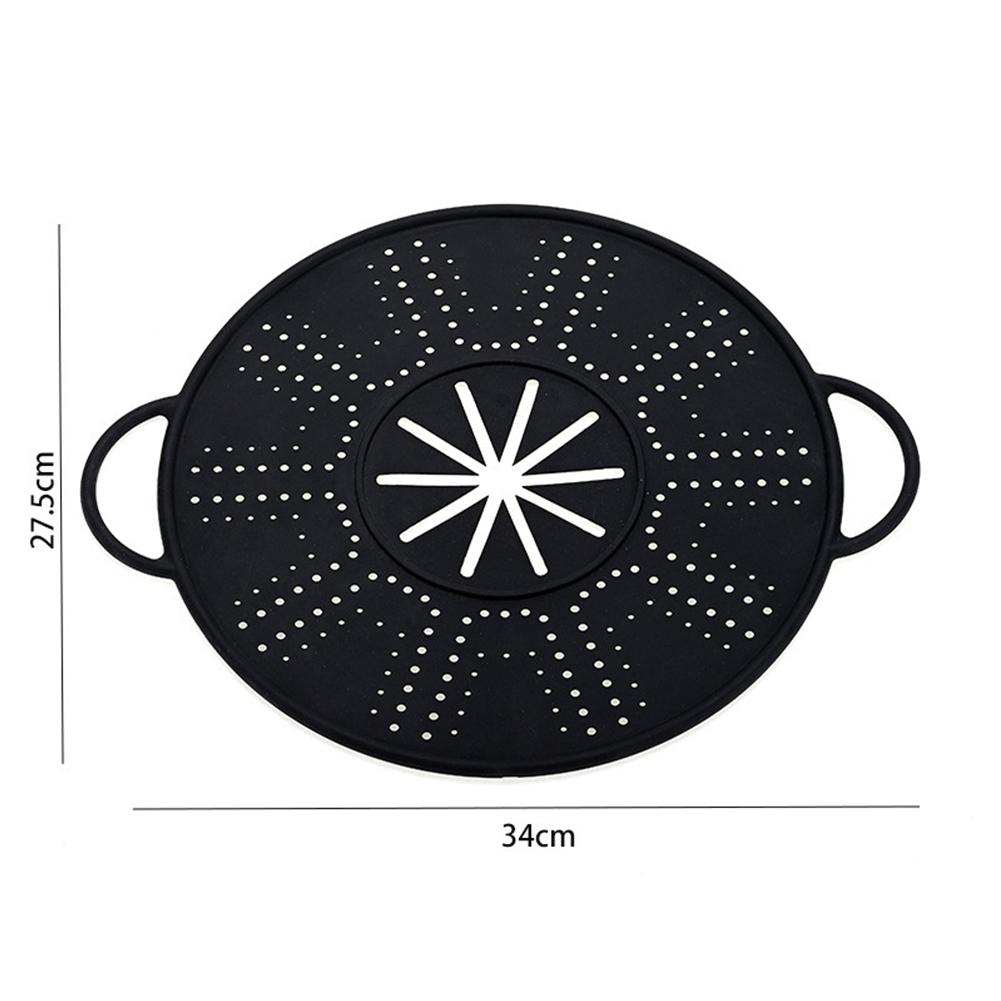 Easily Storeable Silicone Pot Holder That Doubles As a Spill Stopper Tool