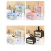Clear PU Wet and Dry Makeup Bag,Portable Travel Cosmetic Pouch with Separate Compartments, Waterproof Toiletry Organizer for Gym