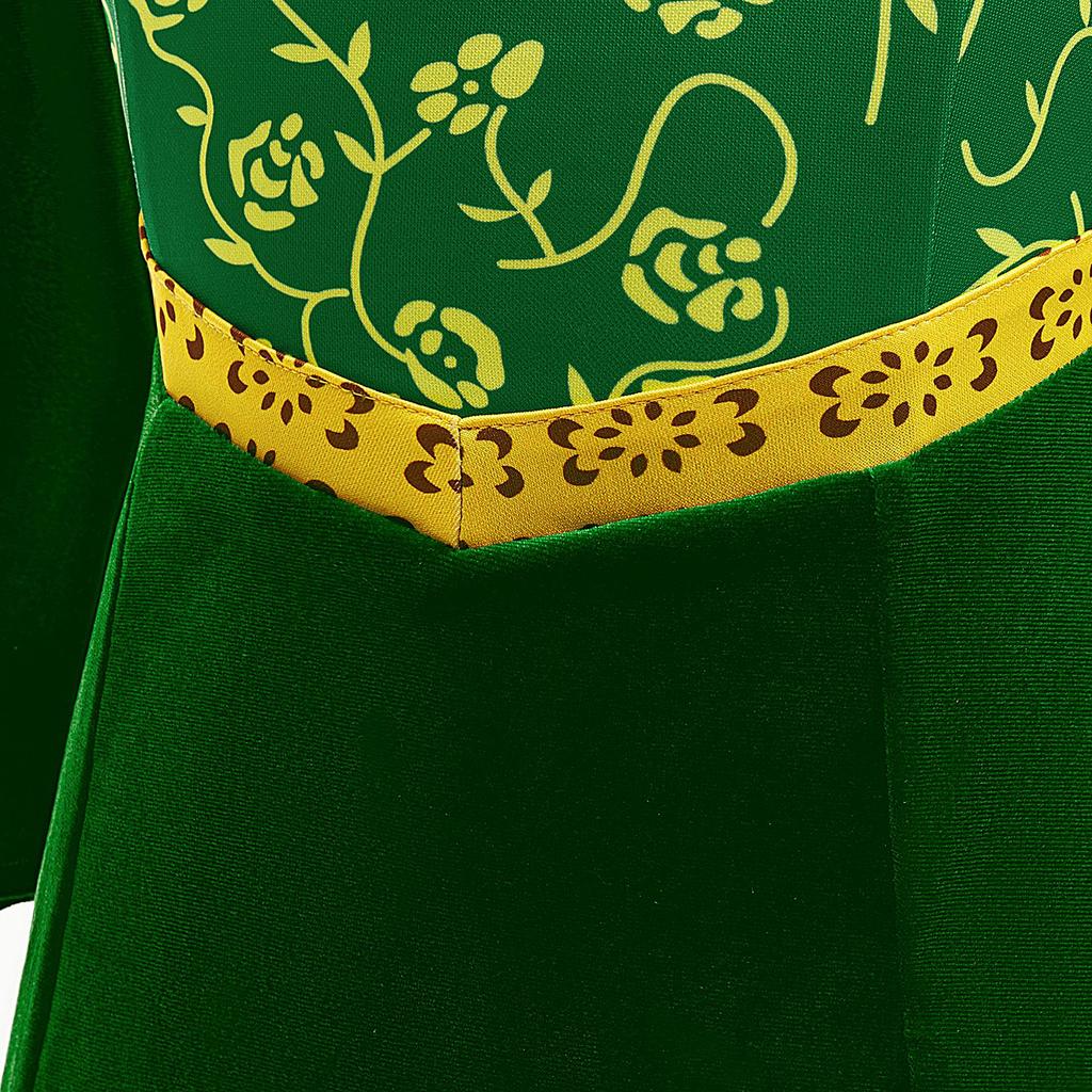 Vestito Cosplay Verde Principessa Fiona di Shrek per Bambini