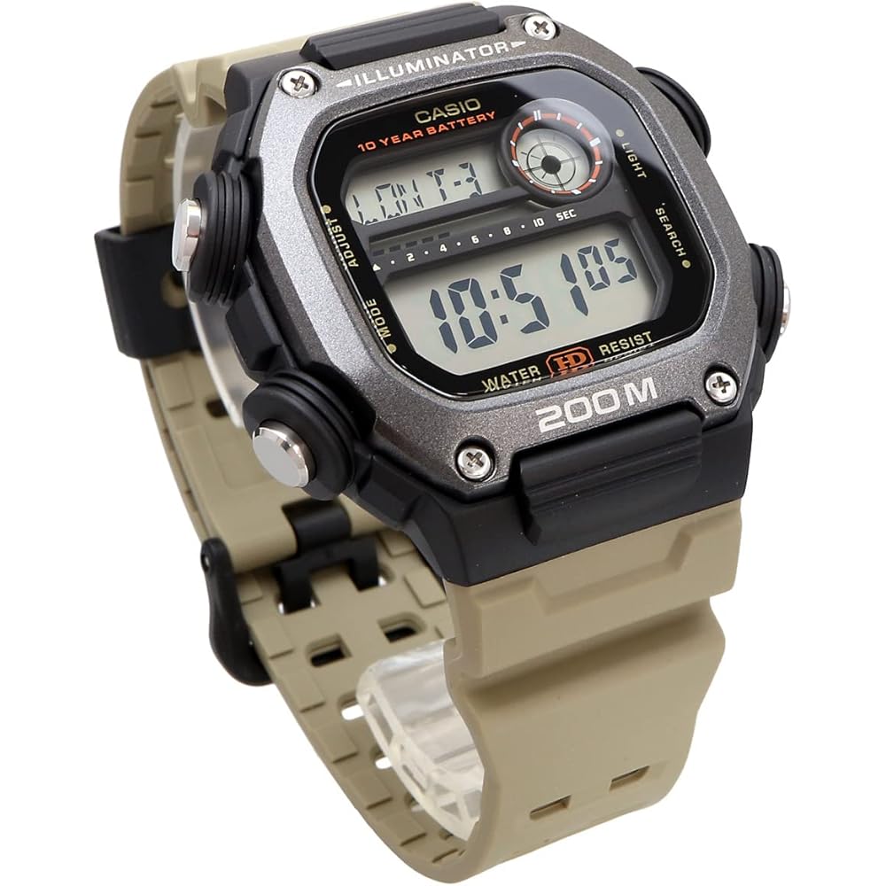Casio Standard Digital Watch DW-291HX-5AV Long Strap Men's Khaki Imported Model
