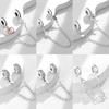 DIY Family Star Charm Bracelet Beads 925 Silver CZ Zircon Safety Chain Dangle Pendant Jewelry Gift