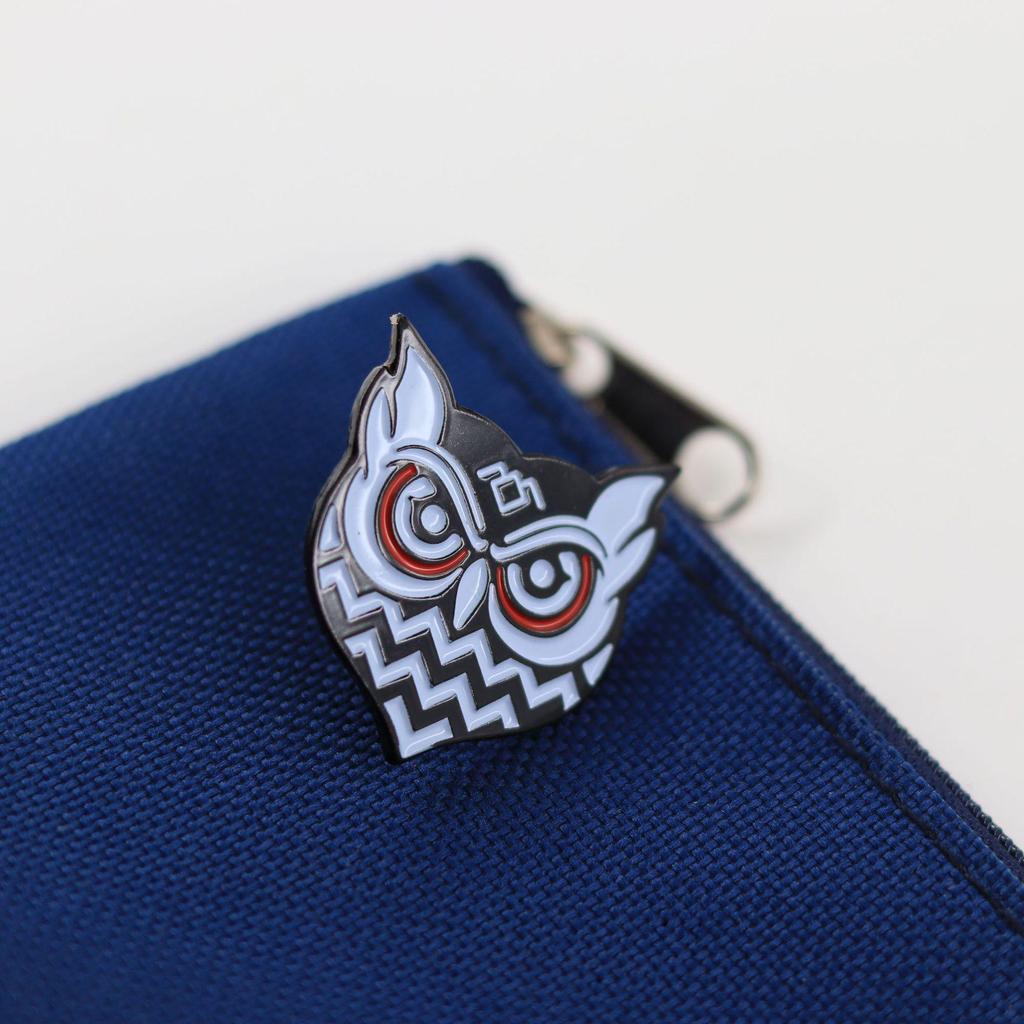 Black and White Cartoon Owl Brooch - Versatile Pendant for Clothing and Backpacks, Perfect Gift for Friends
