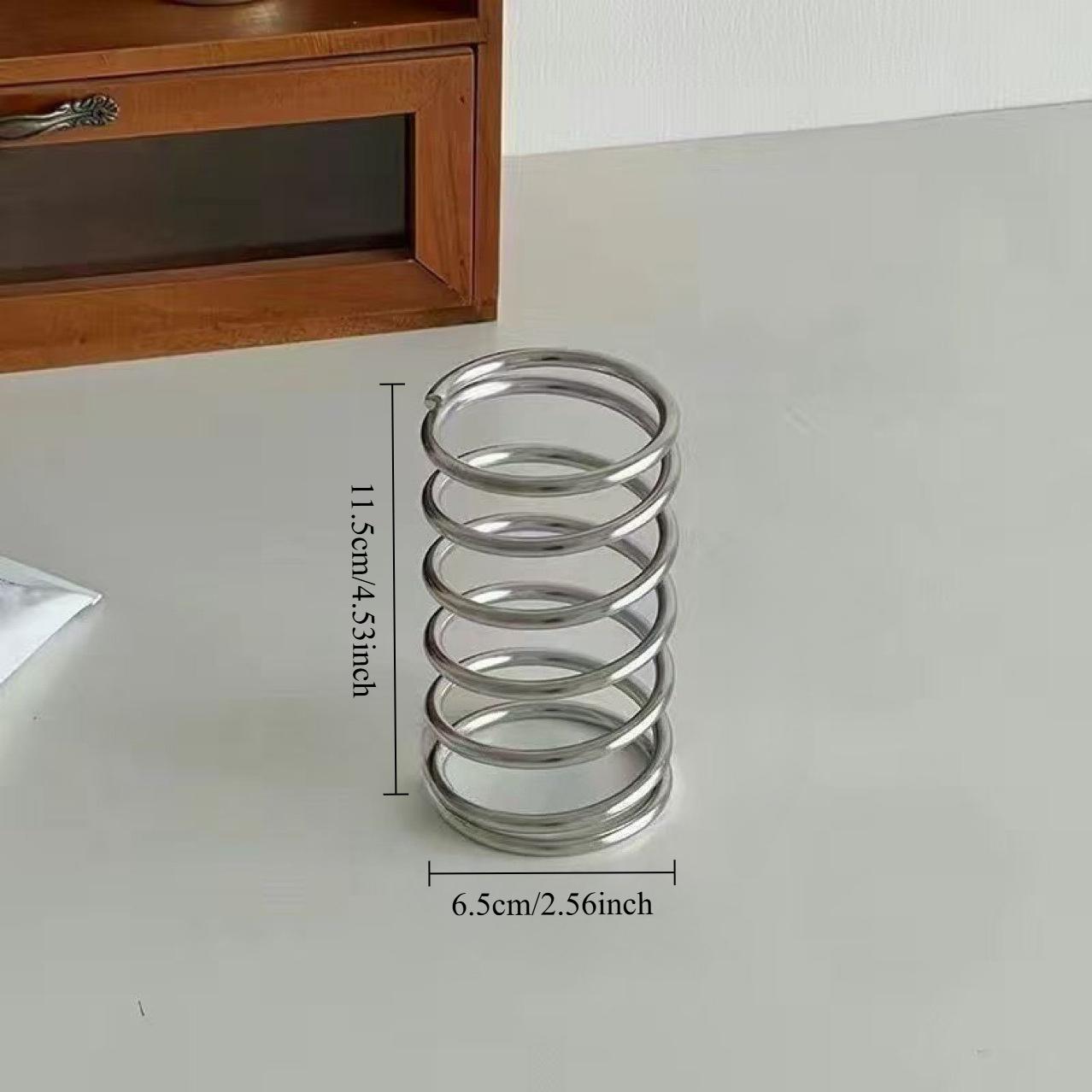 

Iron Toothbrush Holder Bathroom Desktop Drainage Organizer Cosmetic Brush Storage Hollow Pen Cup Decor Minimalist Home Decor