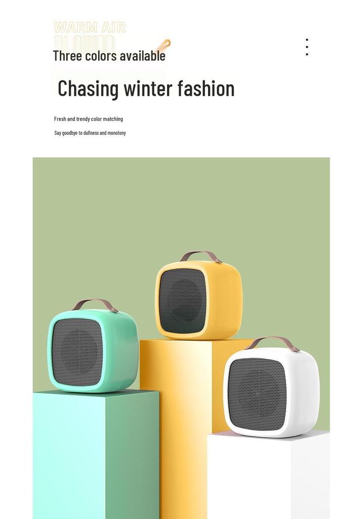Portable Desktop Electric Fan Heater for Home and Office