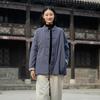 Winter Retro Chinese Cotton-Linen Women’s Coat - Solid Color, Stand Collar, Frog Button, Thickened Warm Jacket