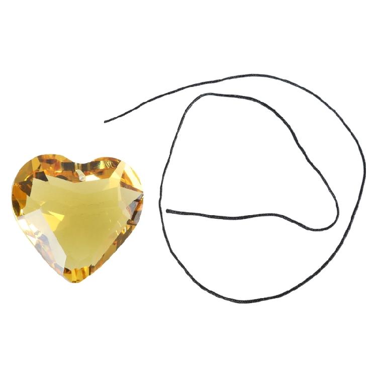 Crystal Heart-shaped Prism Crafts Window Door Ornaments Chandelier Rope Pendant