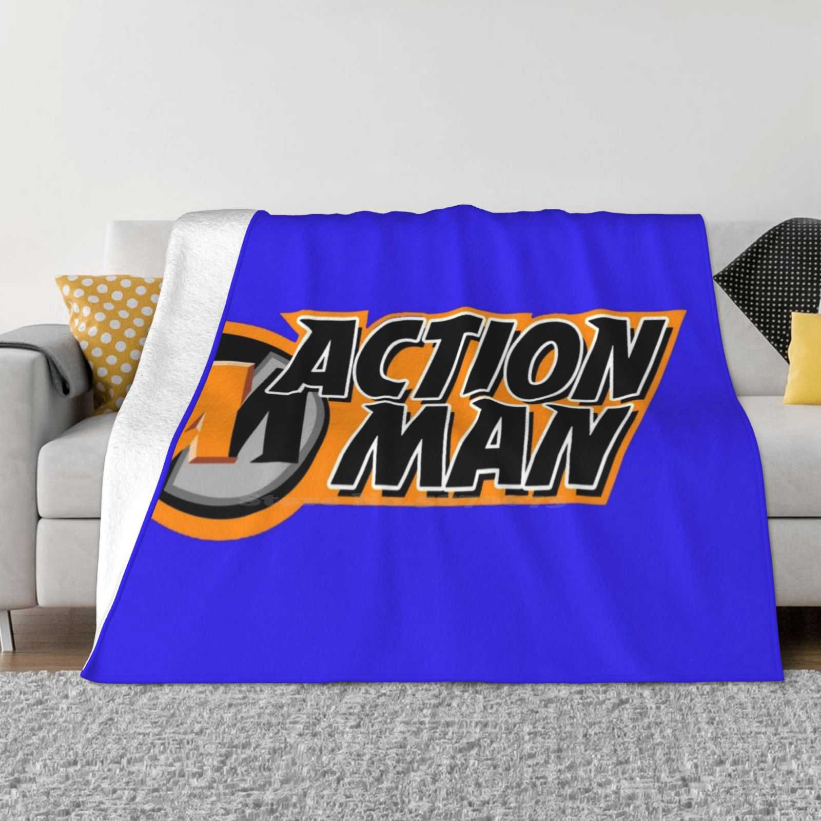 Action Man New Selling Custom Print Flannel Soft Blanket Action Man G I Joe 90S Cartoon Hero Mikebock 30x40in