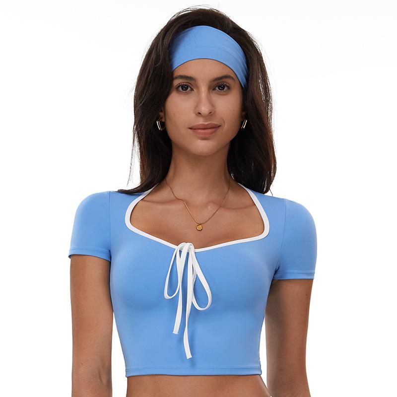 

Cross-Strap Beautiful Back Yoga Set: Quick-Dry, Wrinkle-Resistant, High-Waist Fitness Sportswear, Summer 2017. Small