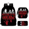Monster Story Schoolbag High Definition Multi-Function Oxford Lightweight Backpack