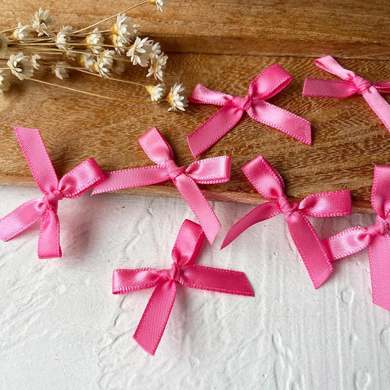 2.5cm Wide Handmade Ribbon Bow Knot for DIY Clothing & Hair Accessories, Card Holders, and Decorations