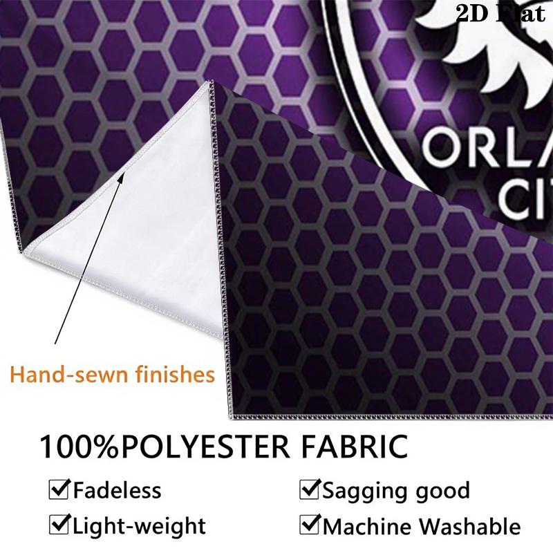 Orlando City SC Wall Tapestry Aesthetic Wall Hanging Printed Fabric Blanket Decorative Tapestries for Bedroom Living Room Home Decor