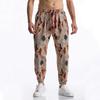 Sommer Baumwolle Leinen Herren Lässige Kordelzug Grafikdruck Boho Tribal Vintage Hose Outdoor-Aktivitäten Hose Running Jogger
