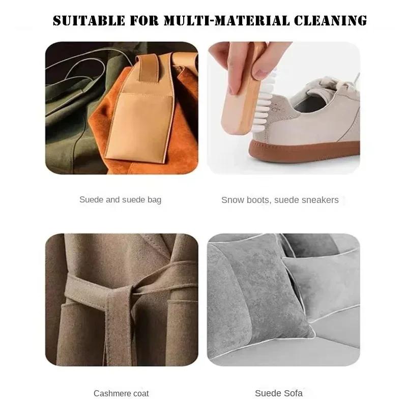 3Pcs Tumbled Leather Shoes Suede Brush Raw Rubber Brush Special Eraser Cleaning AntiBuckskin Velvet Shoe Brush Suede Boots Brush
