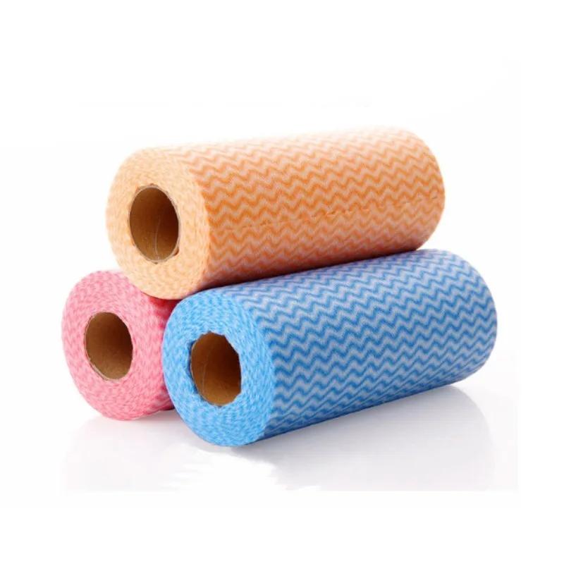 1/2 Roll Break Point Non-woven Kitchen Towels Cleaning Cloth 50pcs in 1 Roll Glasses Dish Wipe
