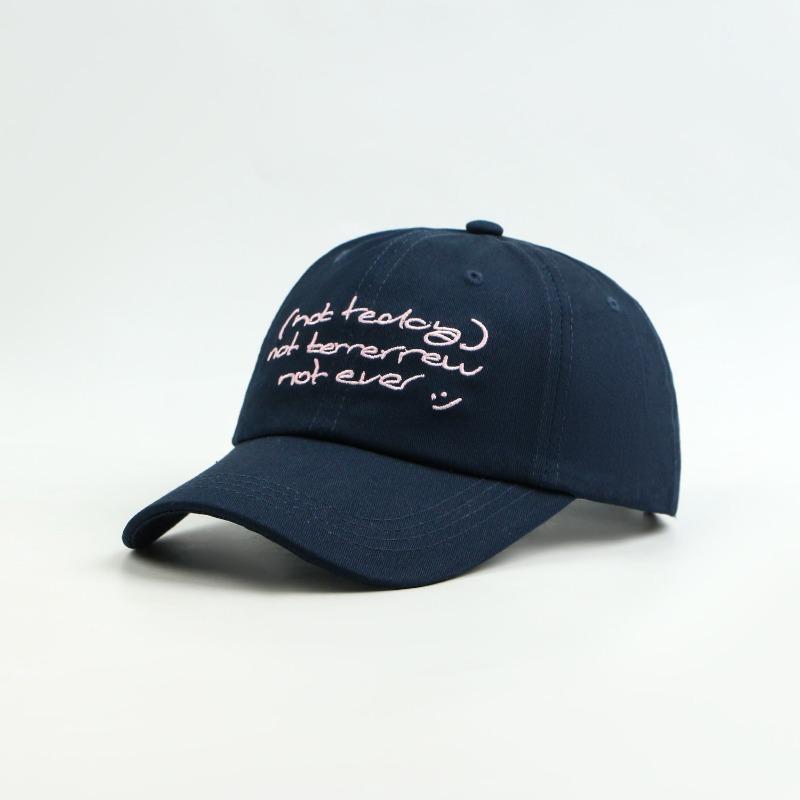

Embroidery purple cap summer new women s big head circumference sunshade sun protection versatile baseball cap тёмно-синий