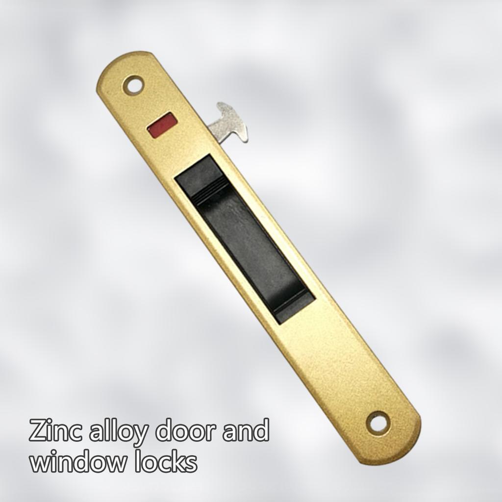 Schiebetürschloss Fensterschloss Leichtgängiges Schieben und Ziehen Leise Bedienung Schloss für Holzzäune oder Metalltore