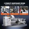 Metal Lathe Machine, 8.3'' x 29.5'', Precision benchtop power metal lathe, 0-2500 RPM Continuously Variable Speed, 750W Brushless Motor Metal Gears,