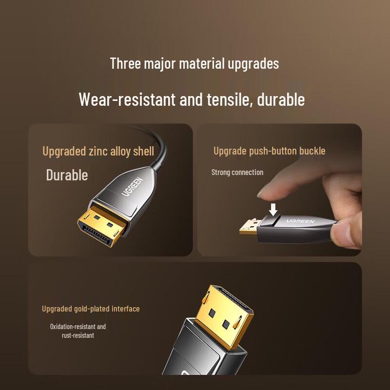 Ugreen DisplayPort 2.1 Fiber Optic 8K/16K Gaming Cable