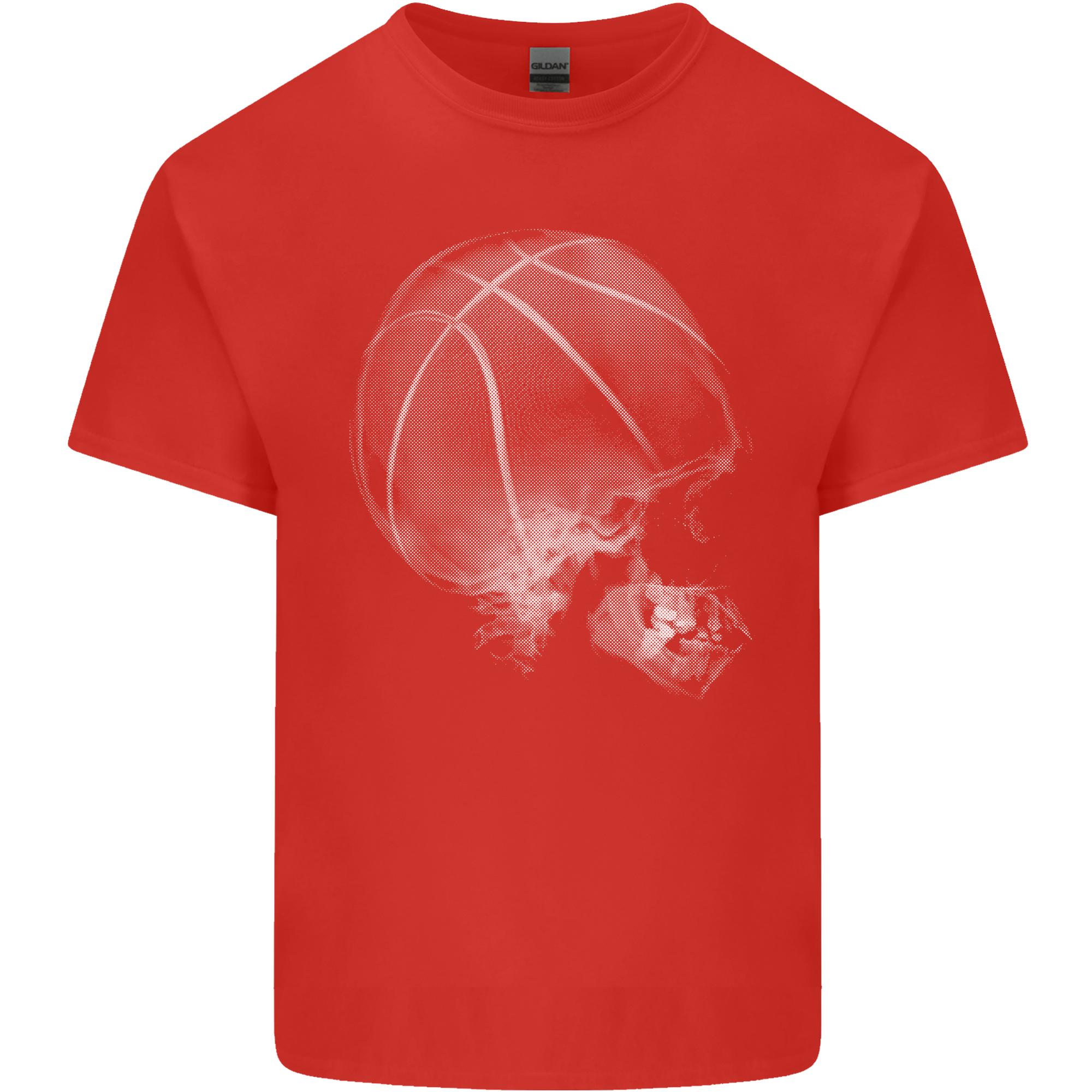 Basketball Skull Unisexs Light Cotton TShirt S