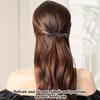 Crystal Rhinestone Hair Slide Clip - Star Shaped Plastic Barrette for Women, Shiny Bling French Hair Clasp for Fine Hair, Elegant Hair Accessory